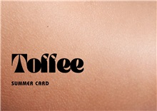 TOFFEE Summer Card
